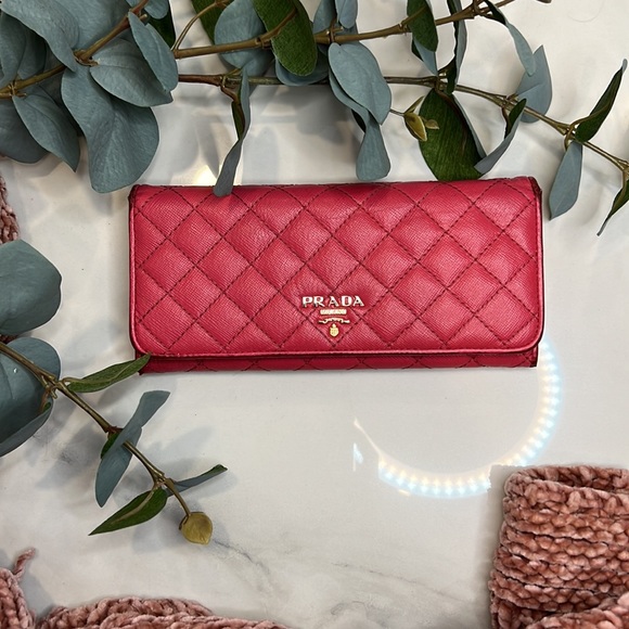 prada quilted wallet
